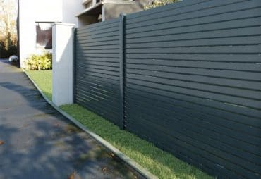 Zoom sur clôture aluminium